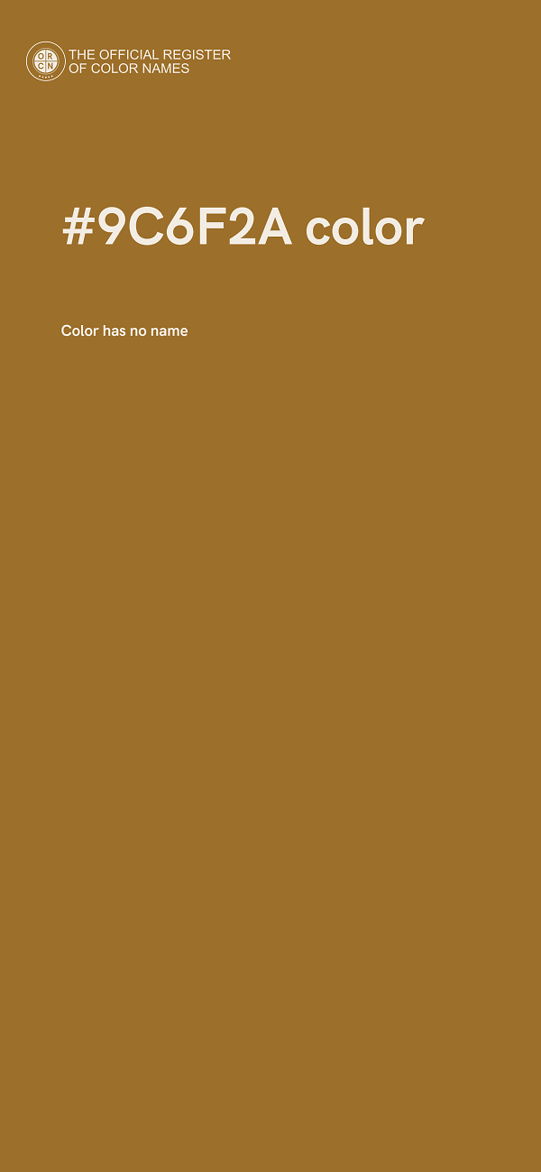 #9C6F2A color image