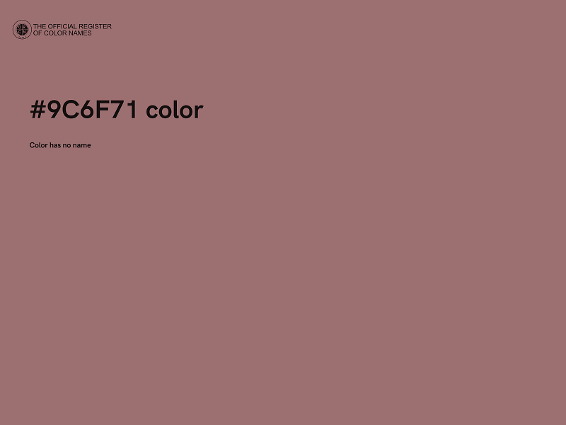 #9C6F71 color image