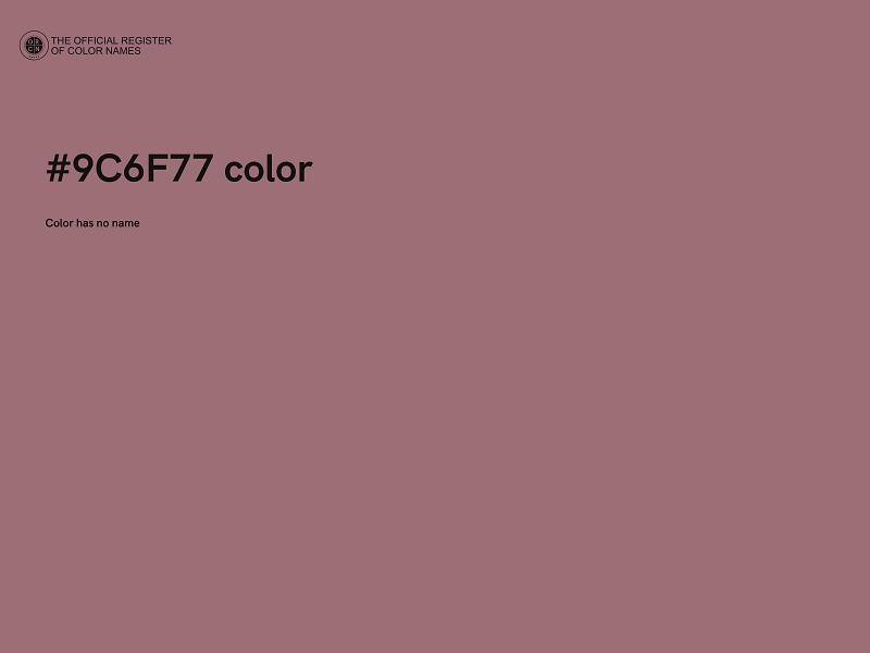 #9C6F77 color image