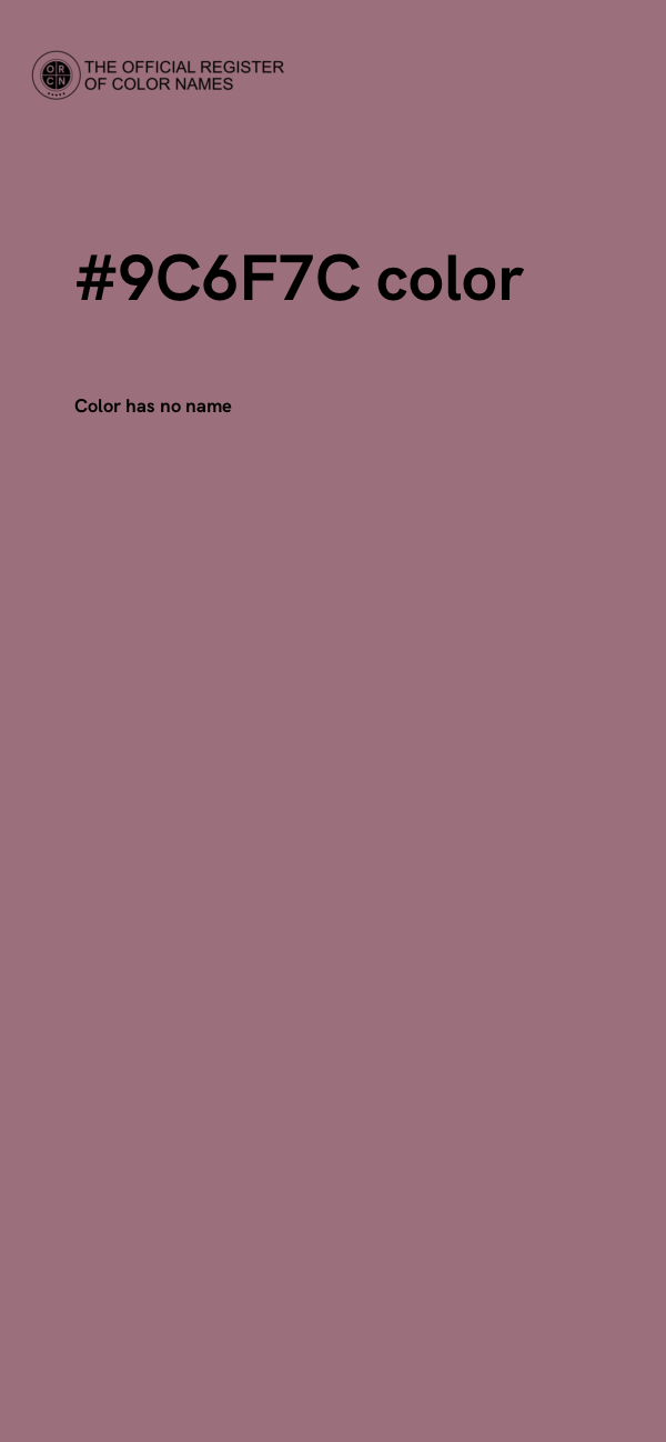 #9C6F7C color image