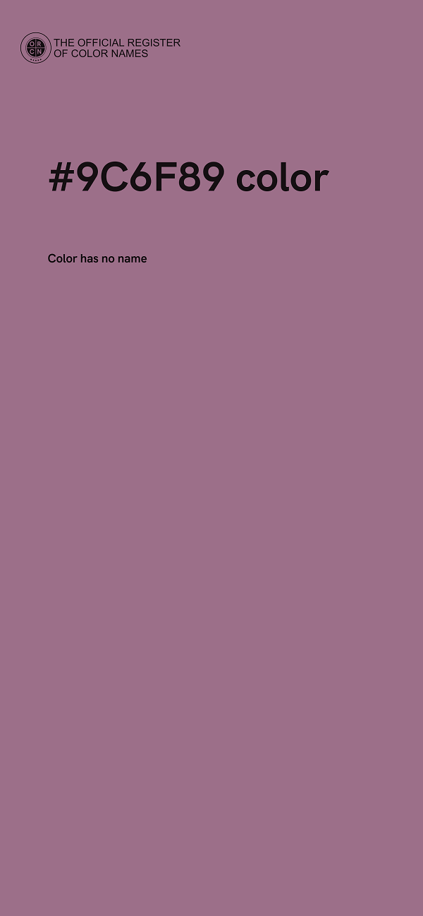 #9C6F89 color image