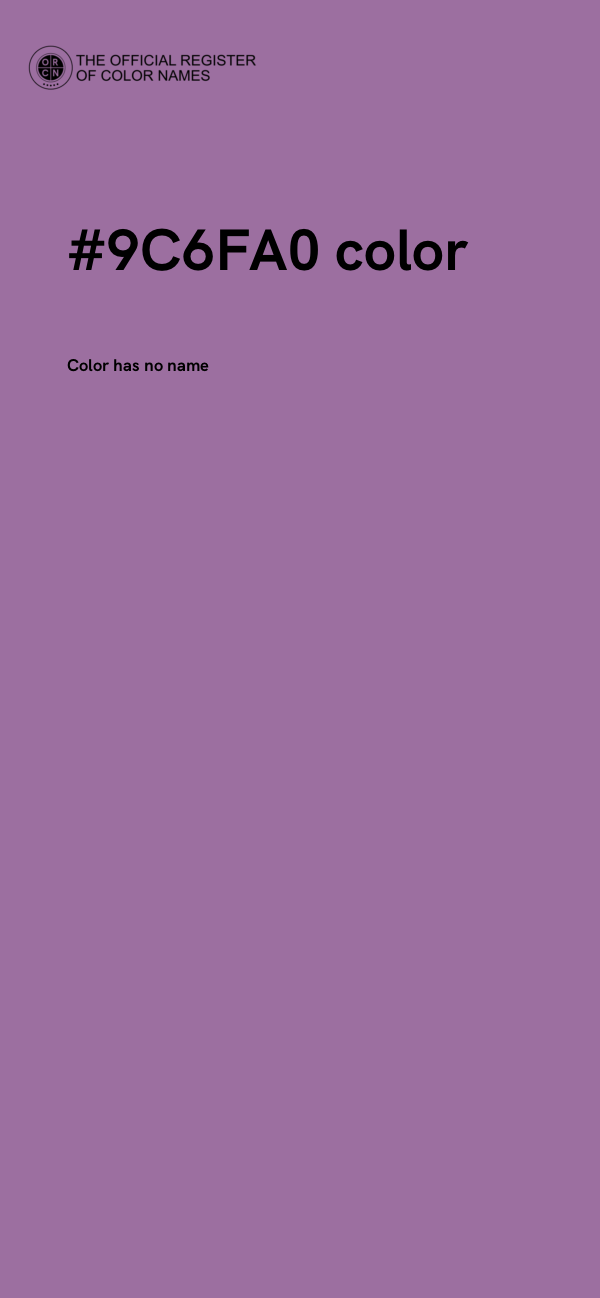 #9C6FA0 color image