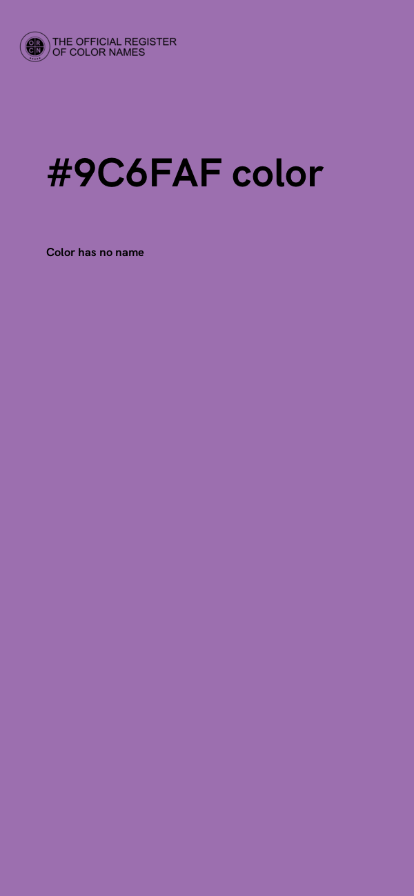 #9C6FAF color image