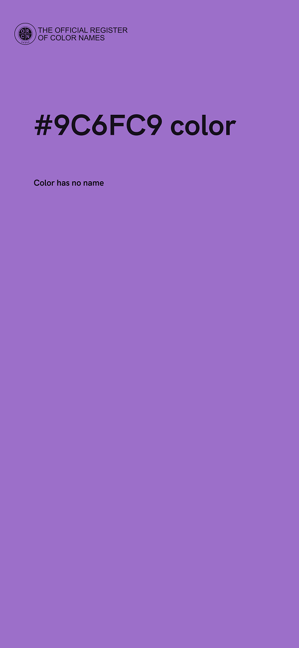 #9C6FC9 color image