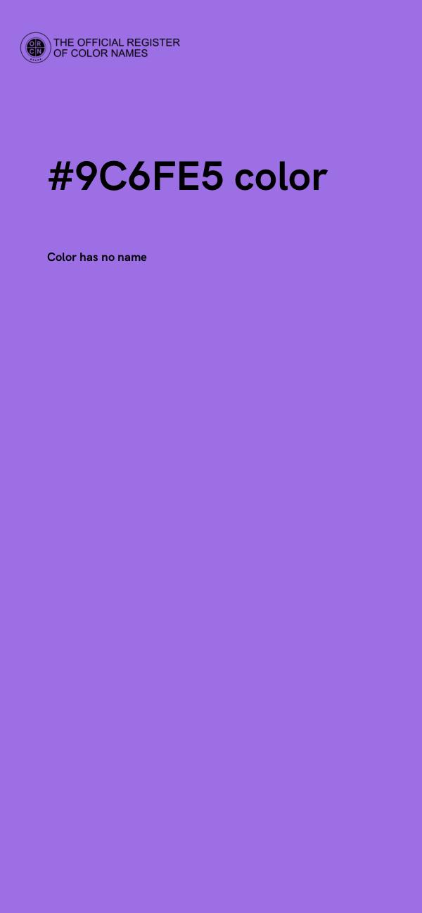 #9C6FE5 color image
