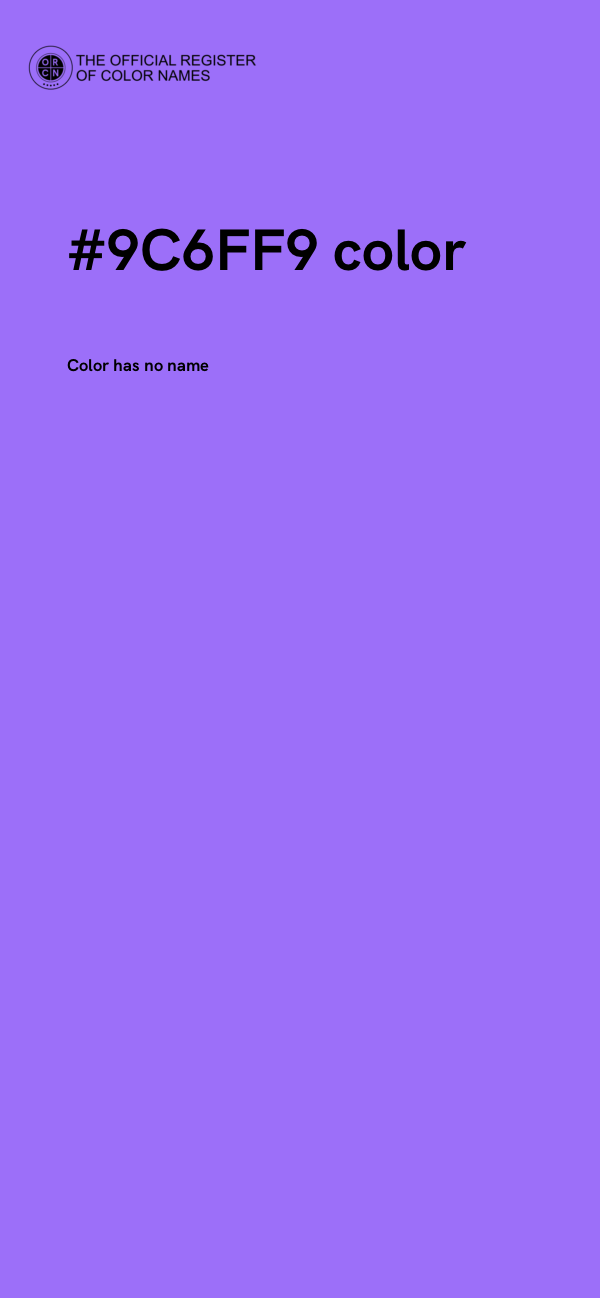 #9C6FF9 color image