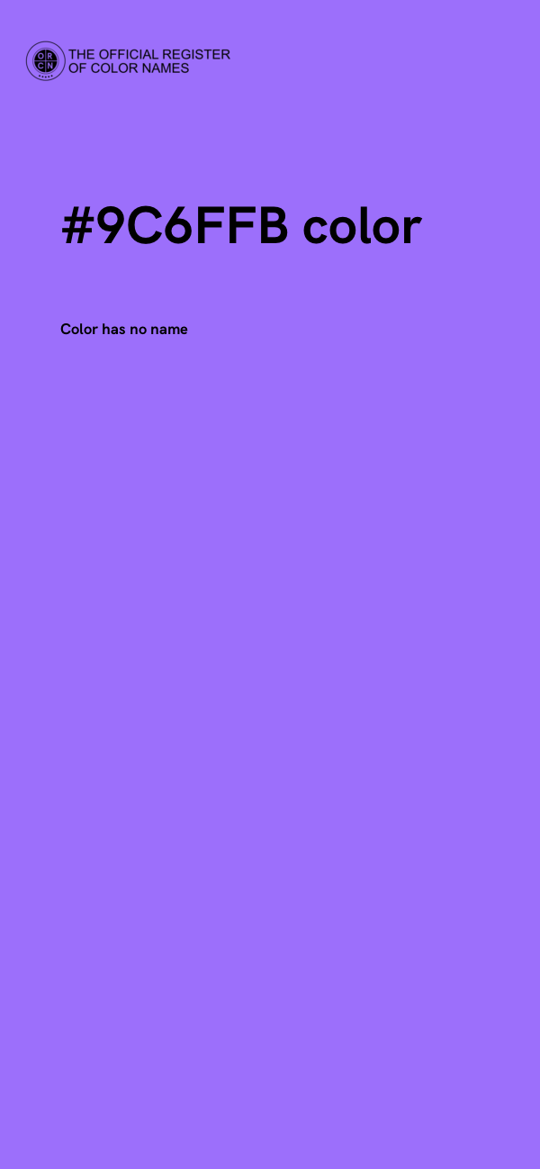 #9C6FFB color image