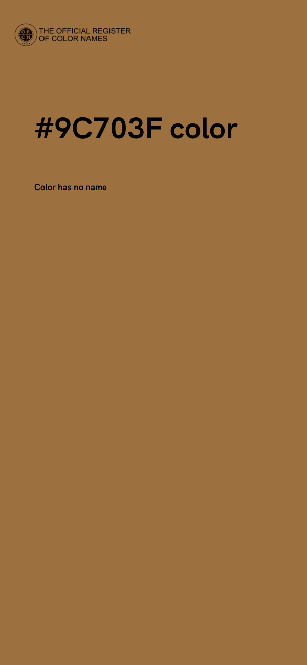#9C703F color image
