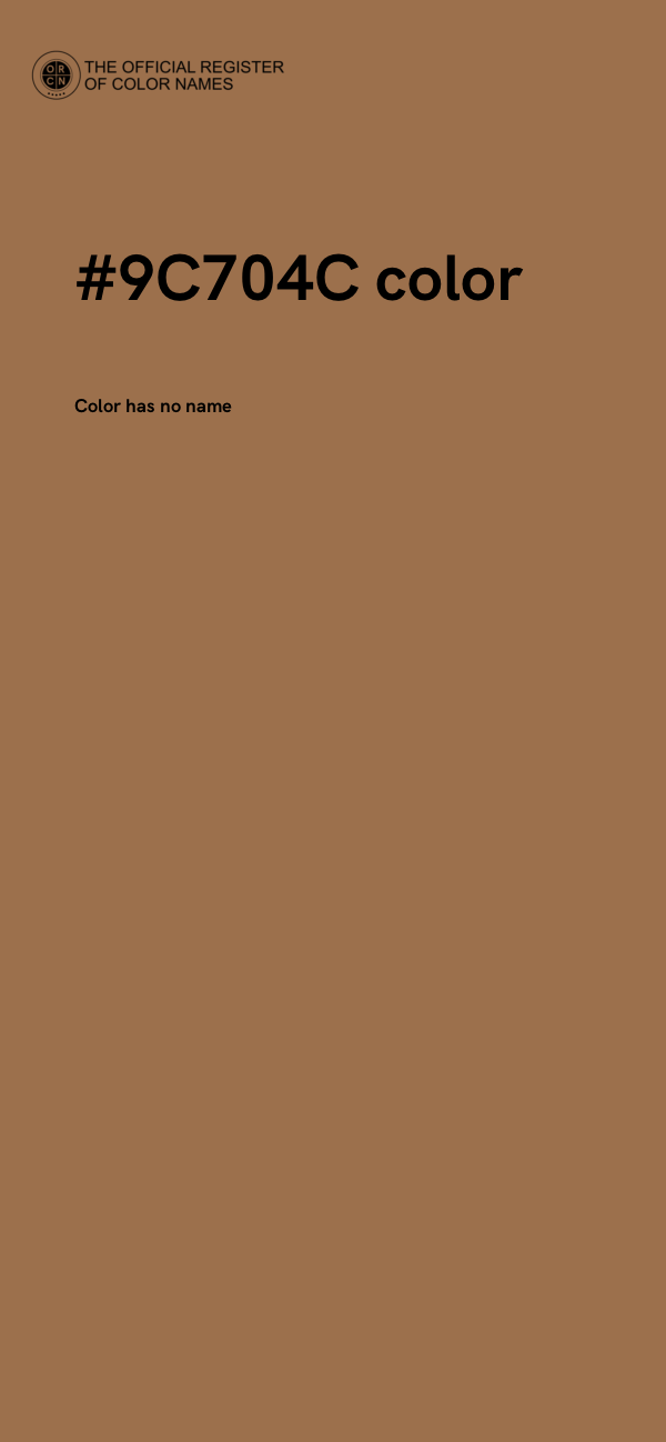 #9C704C color image