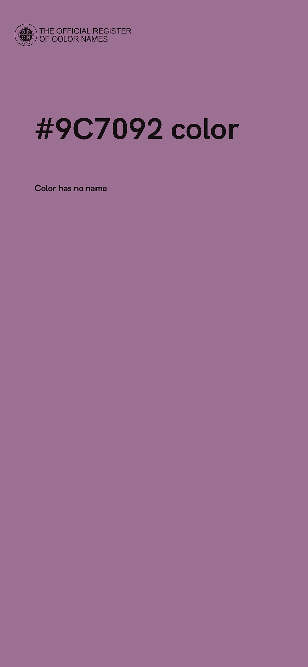 #9C7092 color image