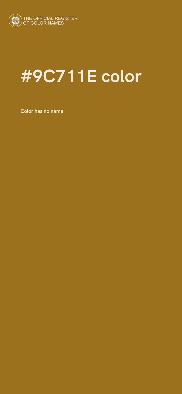 #9C711E color image