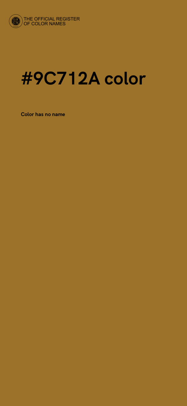 #9C712A color image
