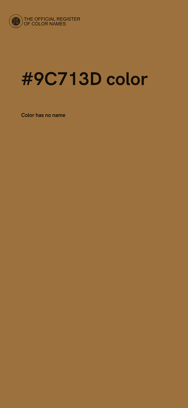 #9C713D color image