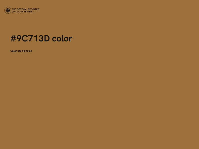 #9C713D color image