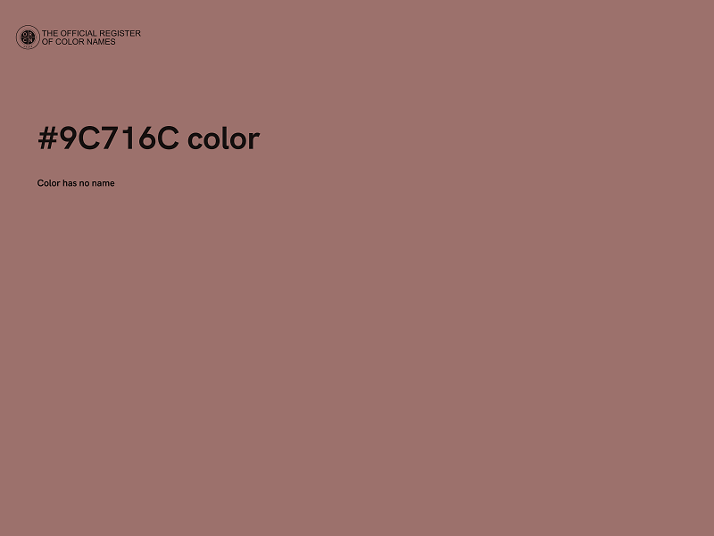 #9C716C color image