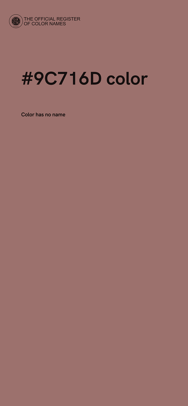 #9C716D color image