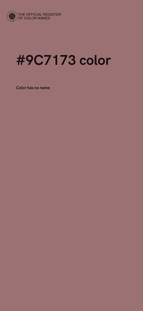 #9C7173 color image