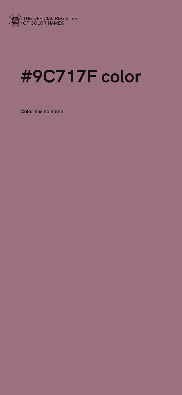 #9C717F color image