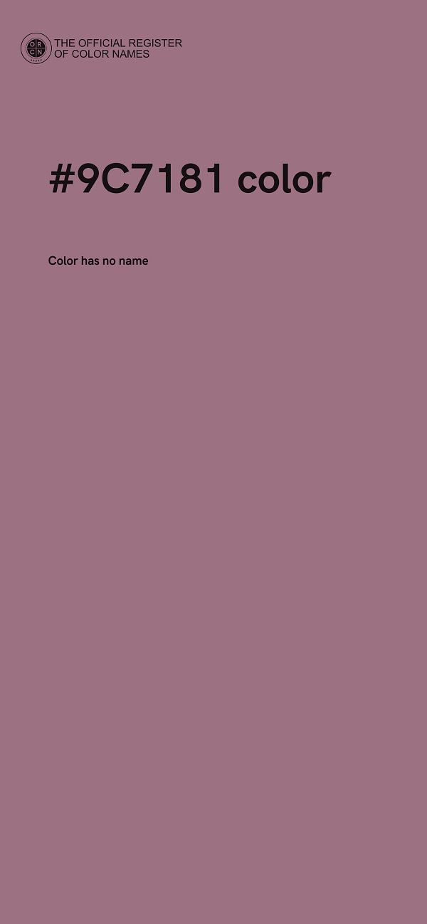 #9C7181 color image