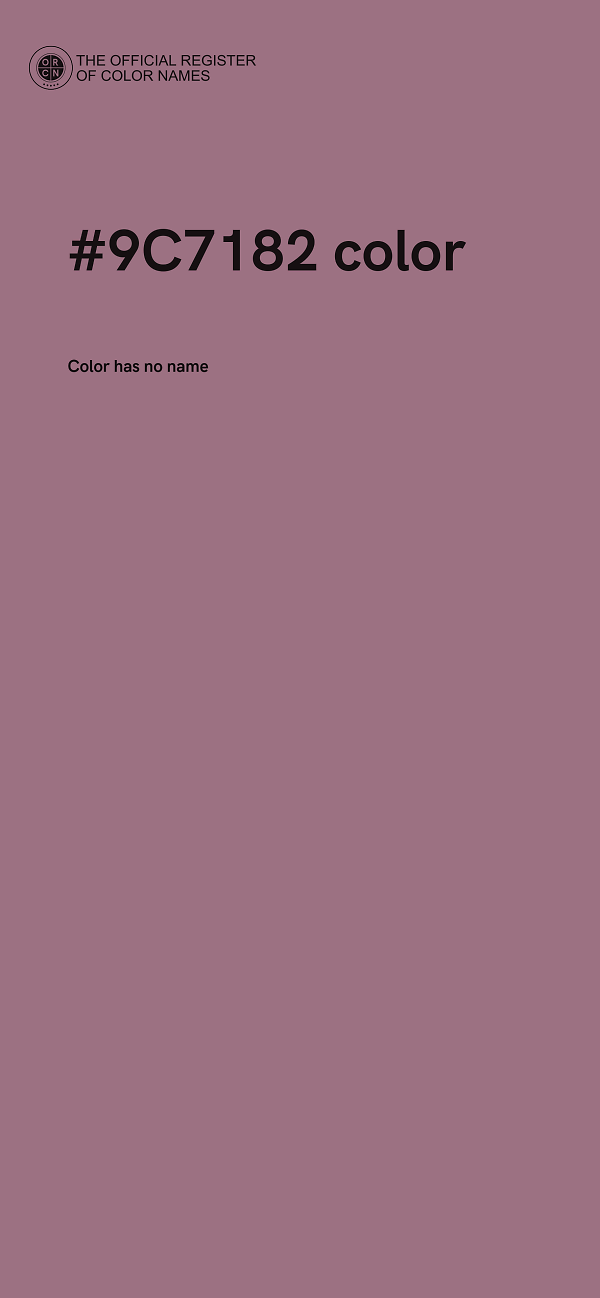 #9C7182 color image
