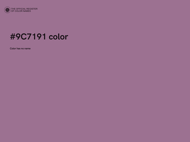 #9C7191 color image