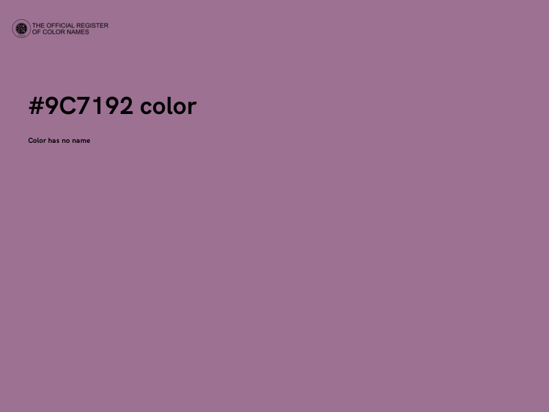 #9C7192 color image