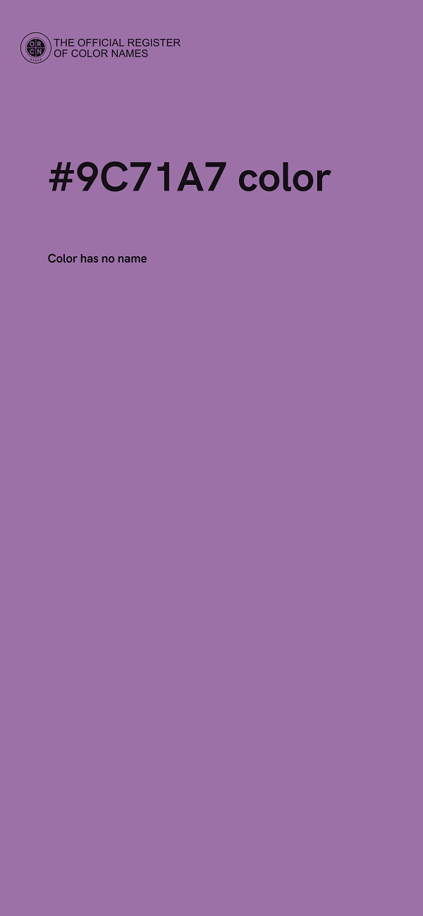 #9C71A7 color image