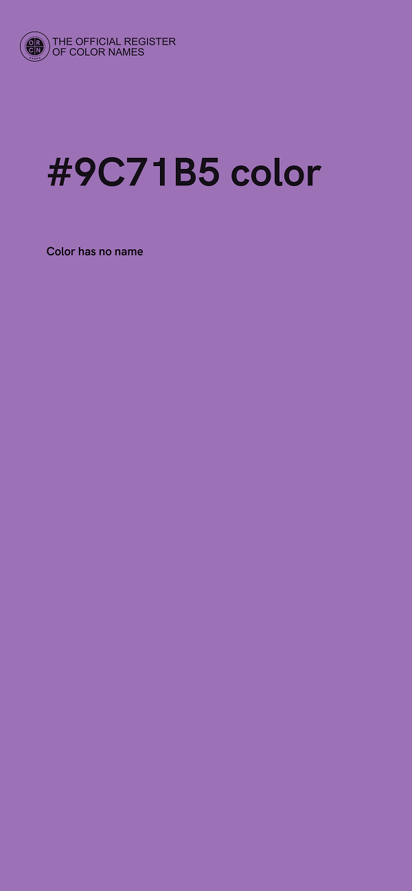 #9C71B5 color image