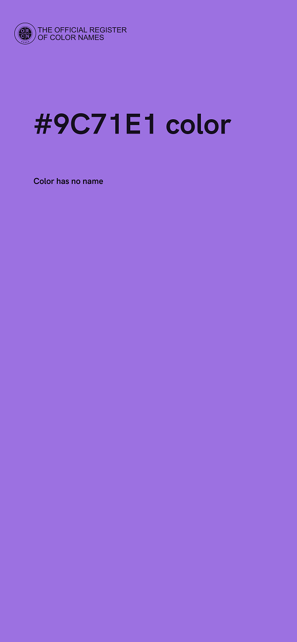 #9C71E1 color image