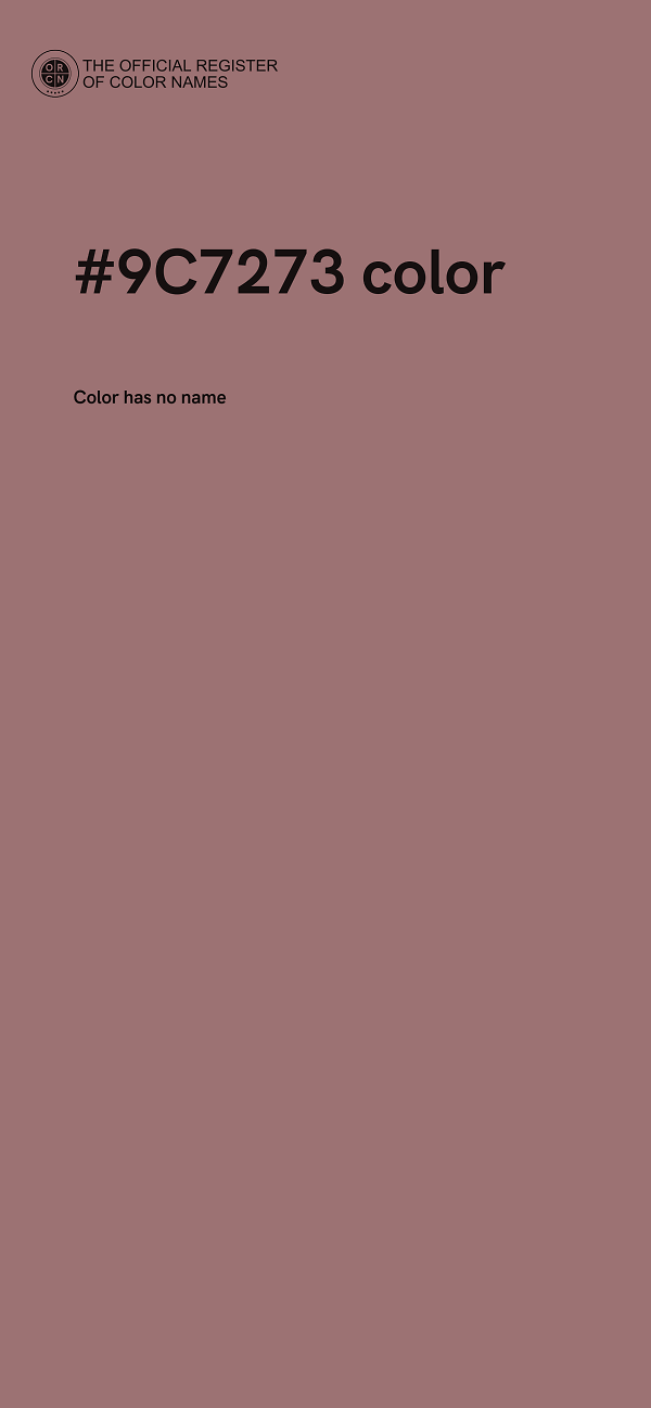 #9C7273 color image
