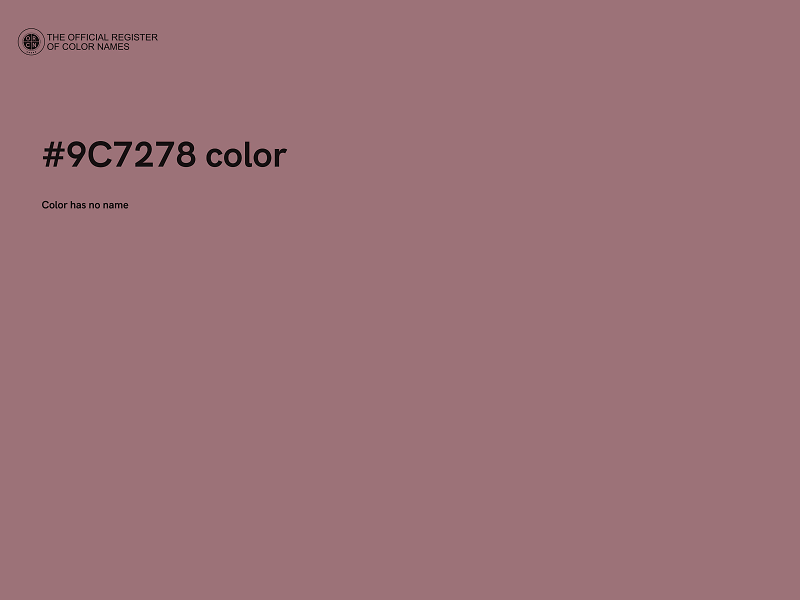 #9C7278 color image