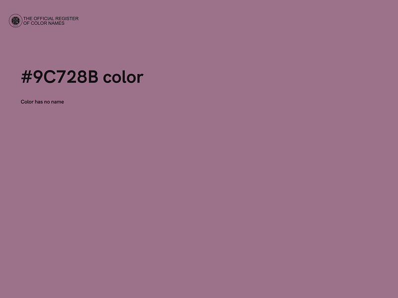 #9C728B color image