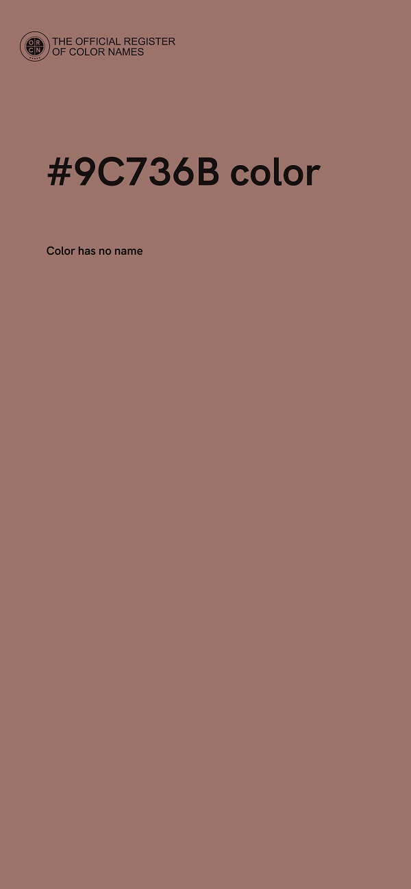 #9C736B color image