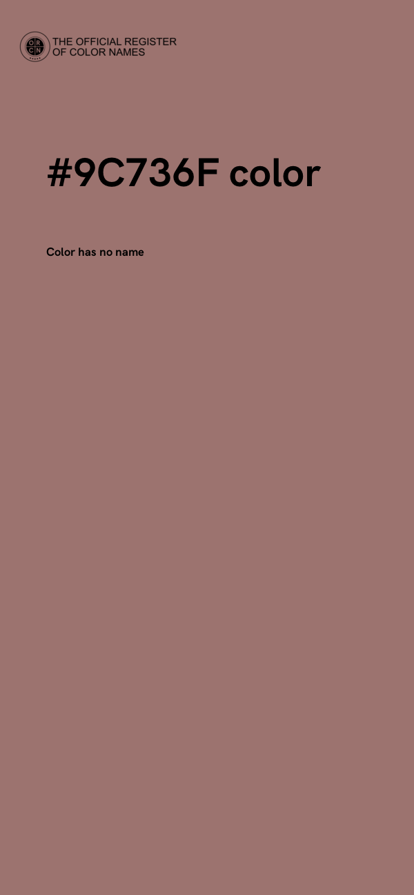 #9C736F color image