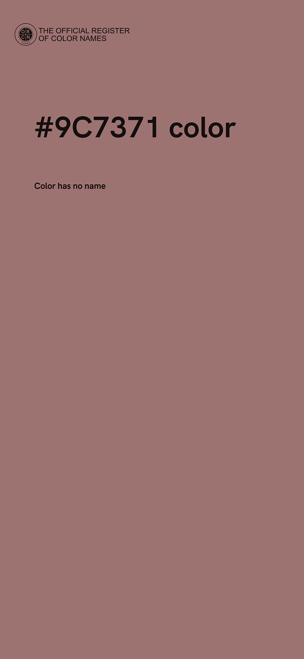 #9C7371 color image