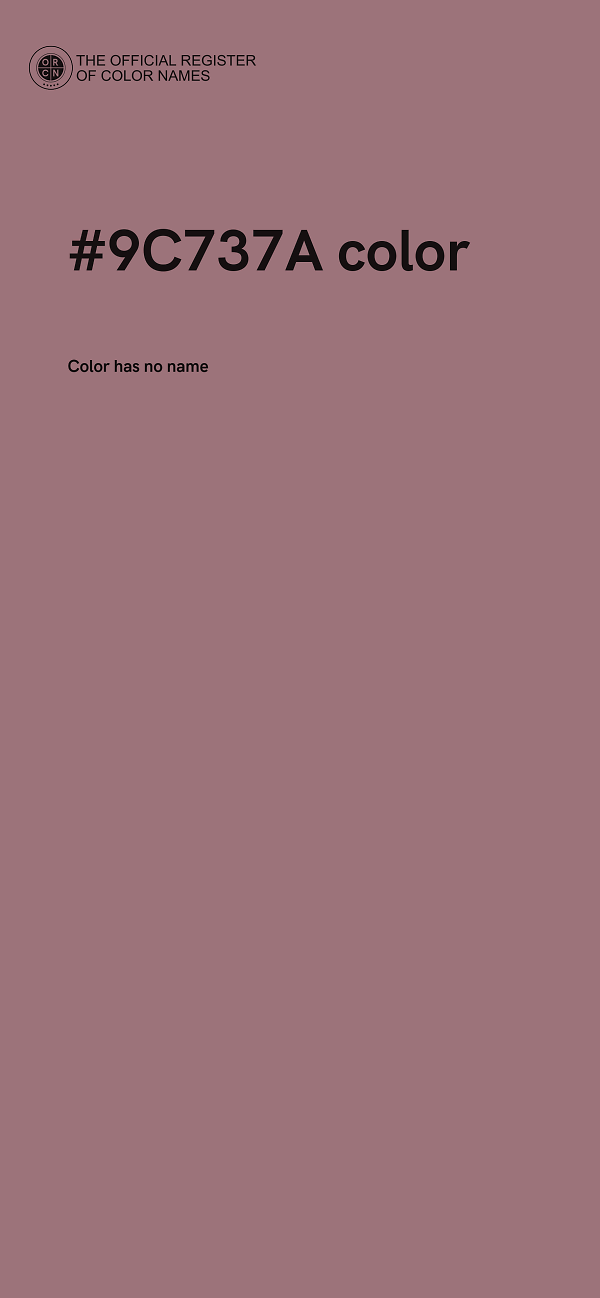 #9C737A color image
