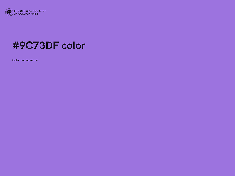 #9C73DF color image