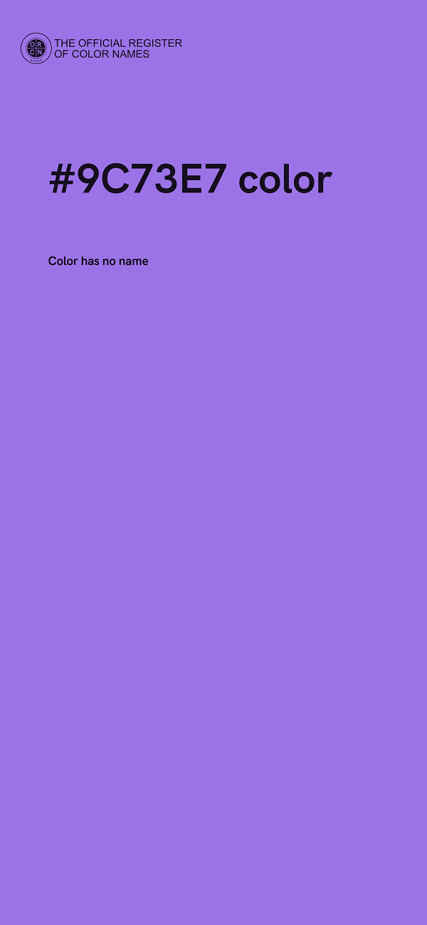 #9C73E7 color image