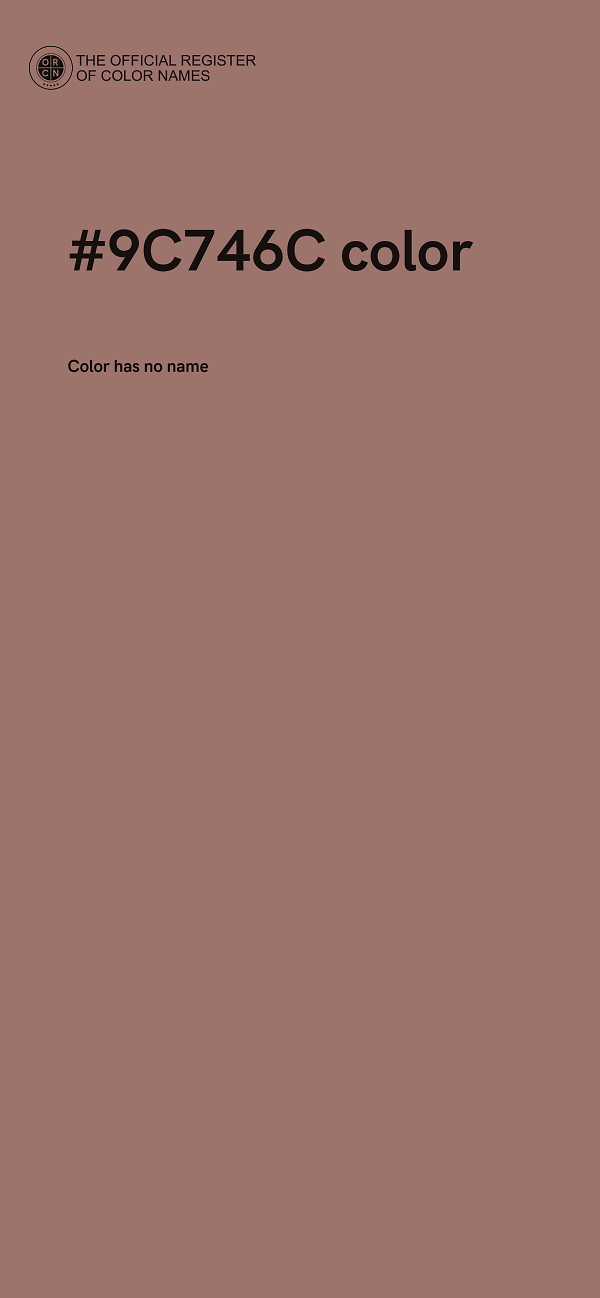 #9C746C color image