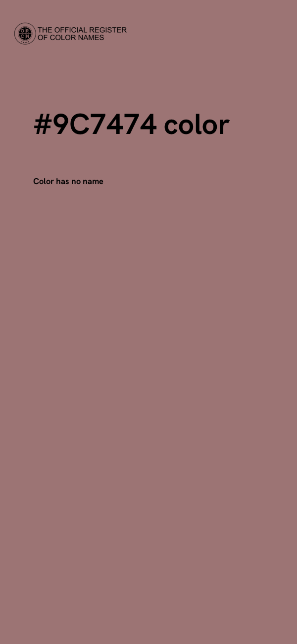 #9C7474 color image