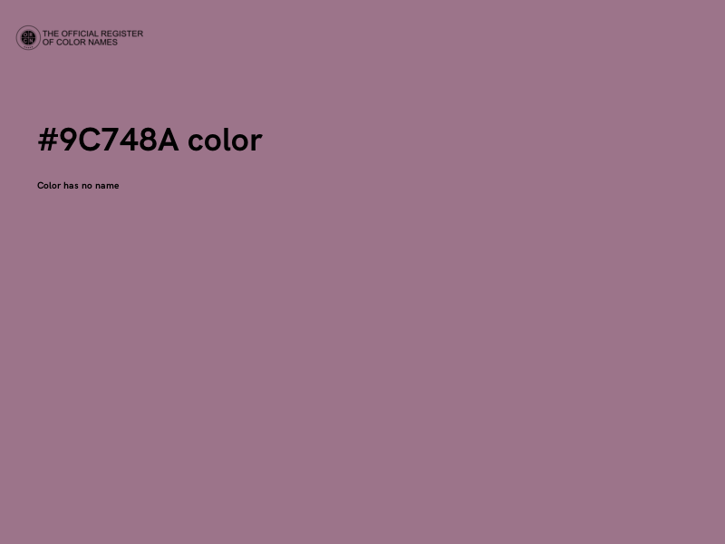#9C748A color image
