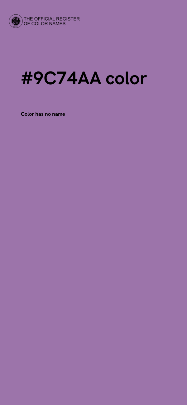 #9C74AA color image