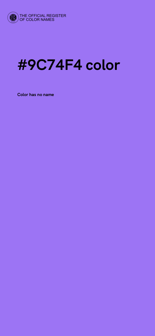 #9C74F4 color image