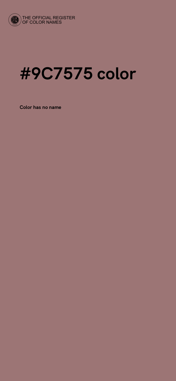 #9C7575 color image
