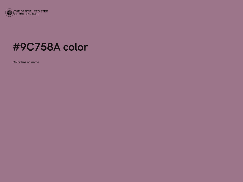 #9C758A color image