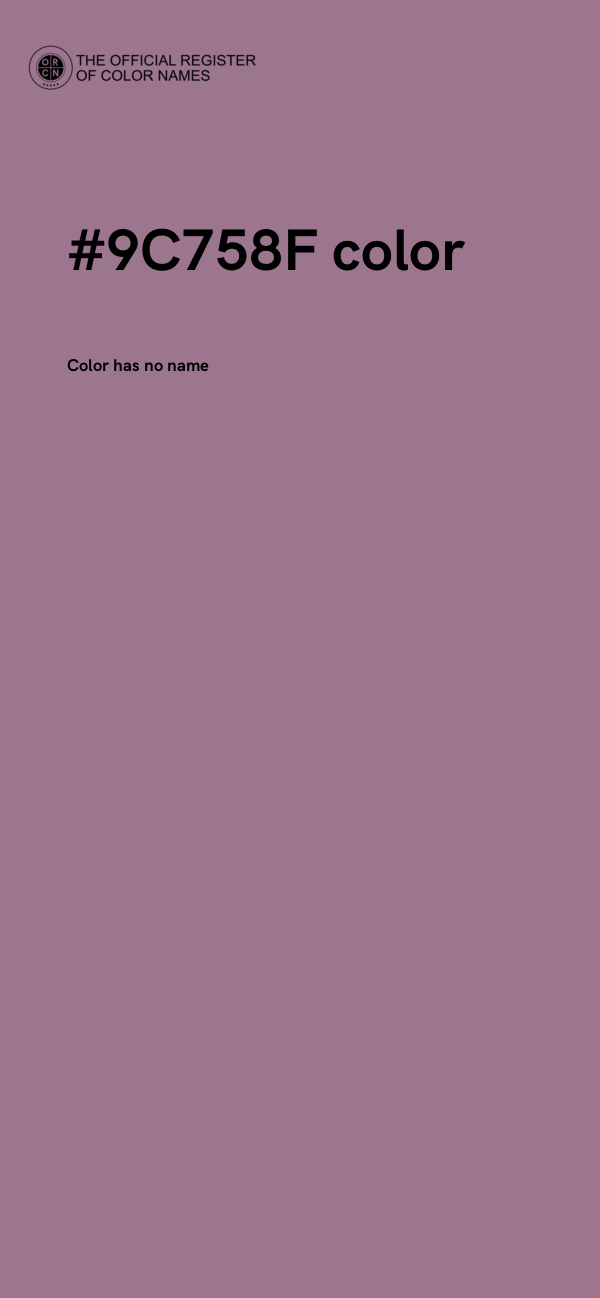 #9C758F color image