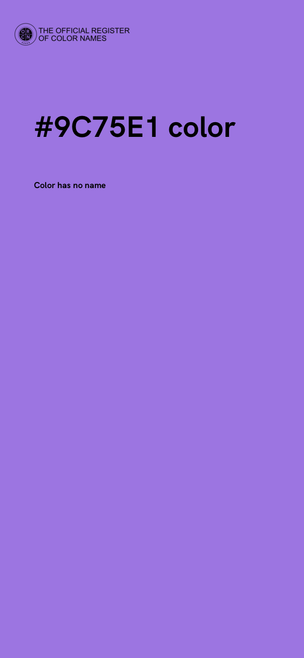 #9C75E1 color image