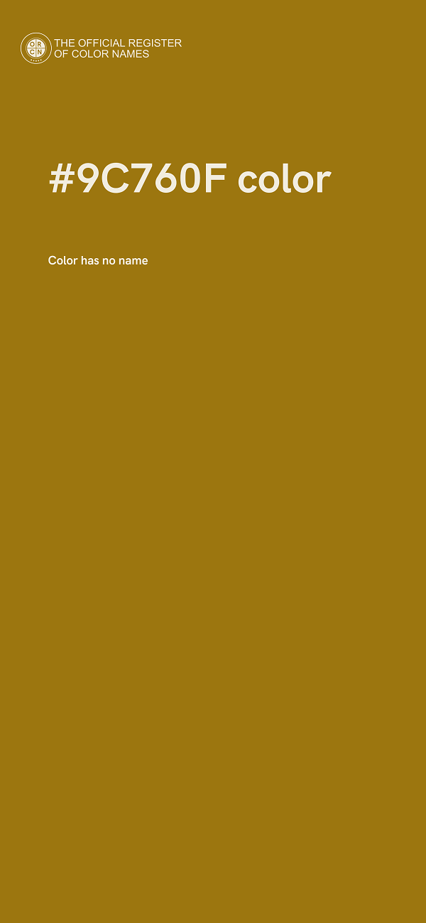 #9C760F color image