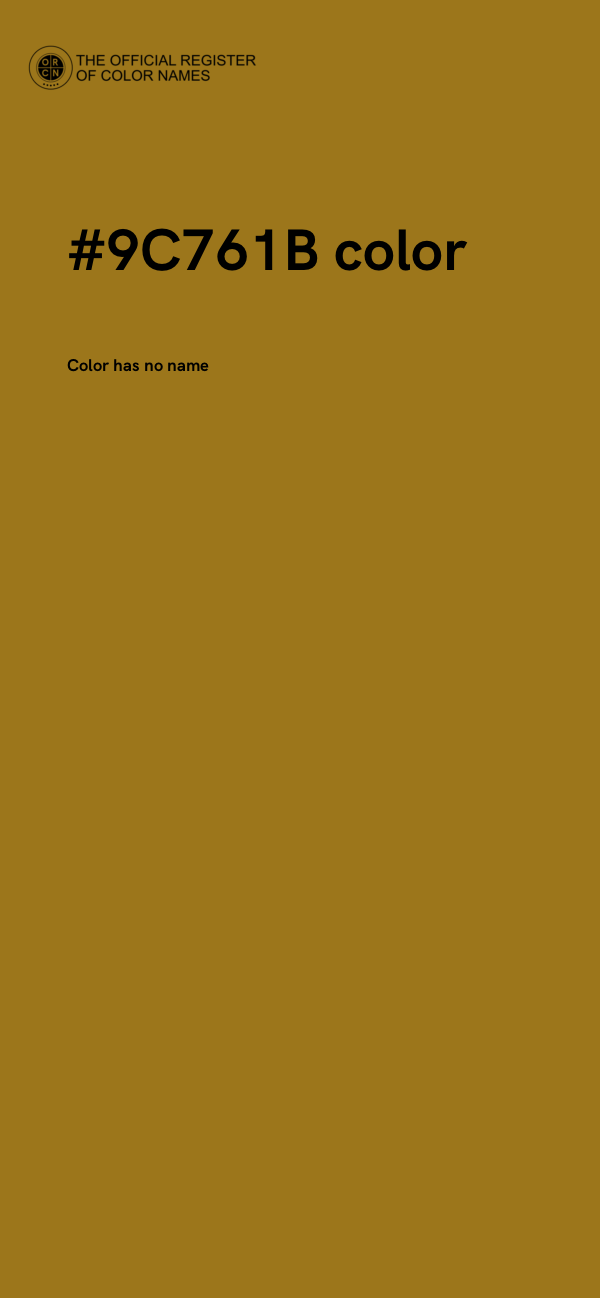 #9C761B color image