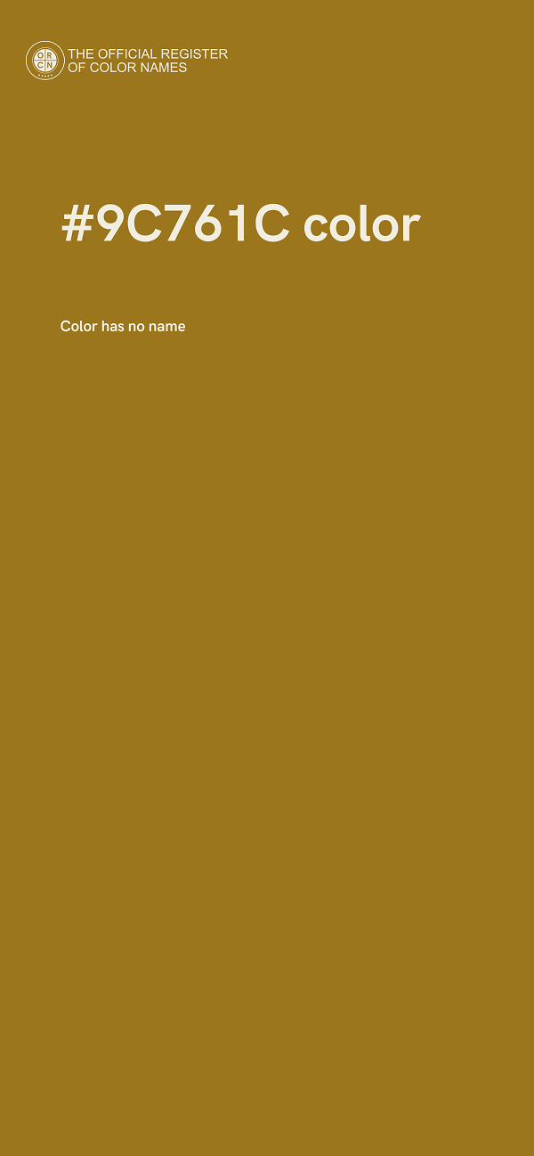 #9C761C color image